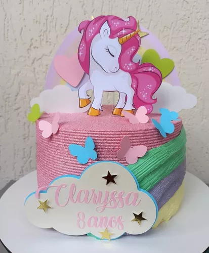 Bolo de Aniversário Pônei Rosa
